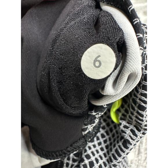 Lululemon Speed Tight V Leggings Ankle Women 6 Black White Pockets Workout - Picture 8 of 8